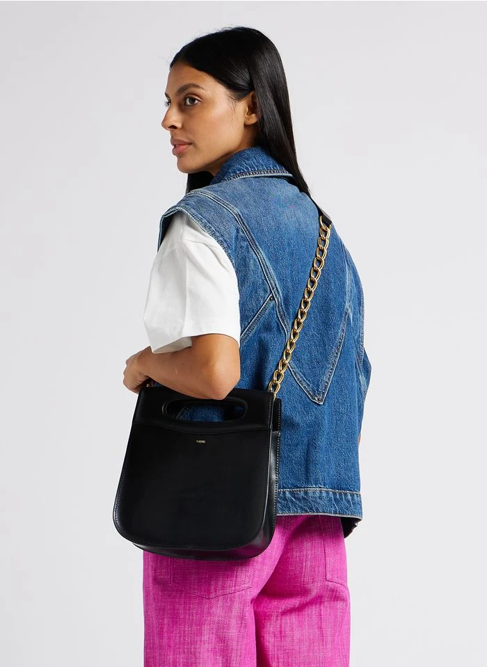 Soeur CHERI - Sac Bandoulière En Cuir De Vachette | Noir 6 Soeur CHERI - Sac Bandoulière En Cuir De Vachette | Noir – Image 4