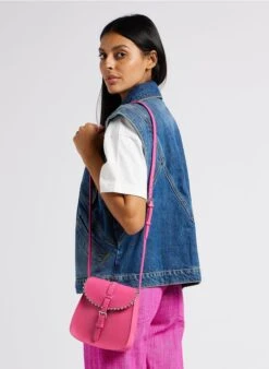 LE SAB ROCK - Mini Besace à Boucle En Cuir | Rose -Vêtements-Soeur 4220859