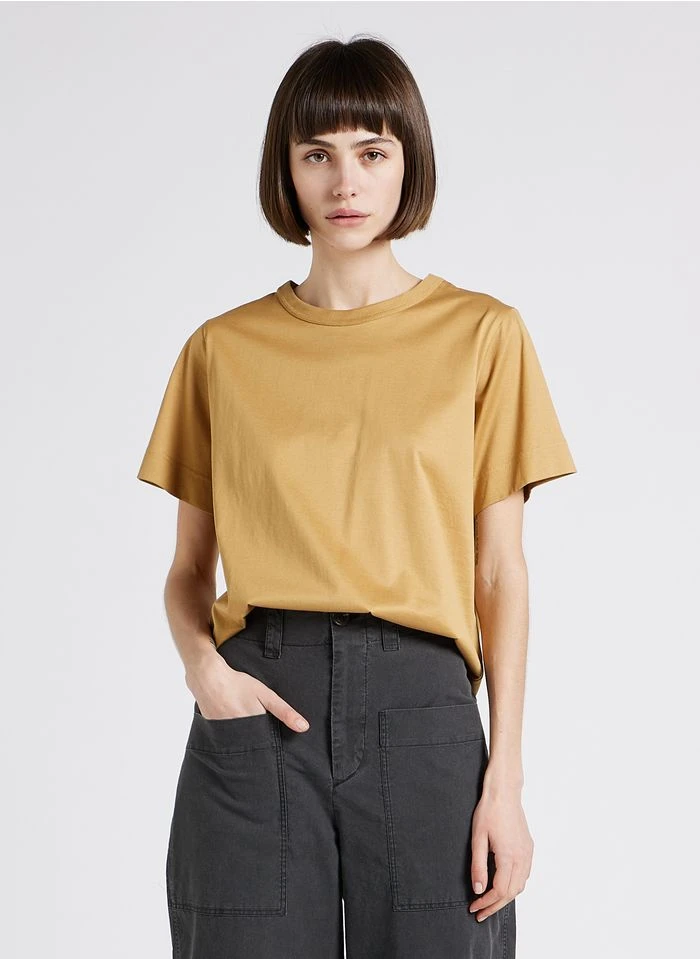 Soeur BASIC - Tee Shirt à Col Rond En Coton | Beige