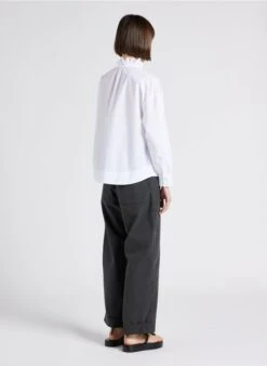 Soeur THABOR - Pantalon Large En Coton Lavé | Gris -Vêtements-Soeur 4244840